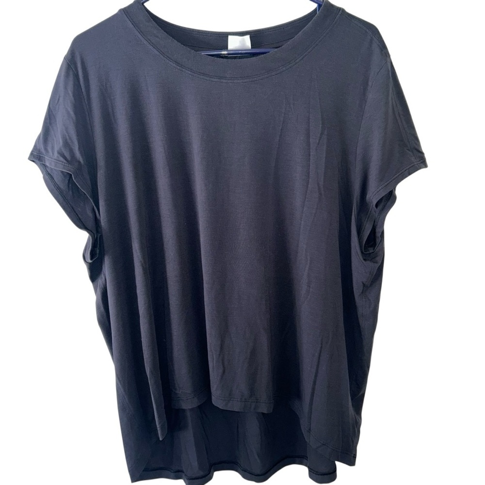 Athleta Women's Black Relaxed Crew Neck Top Large